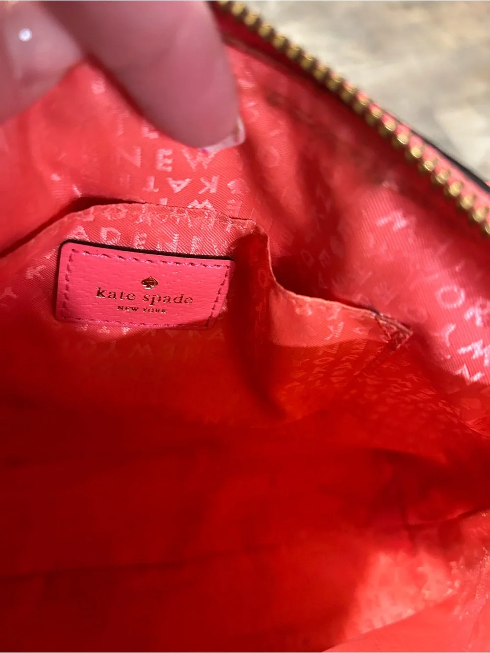 kate spade coral pink leather crossbody bag